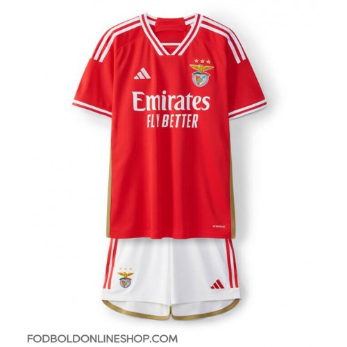 Benfica Hjemme Trøje Børn 2023-24 Kortærmet (+ Korte bukser)